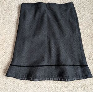 GAP Black Textured Skirt